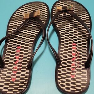 Coach Black and Gold Women's Sandals